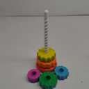 Baby Spinning Stacking Toys for Toddlers 1-3, Rainbow Ring Stacker Montessori Toys for Babies 6-12 Months, 1 2 3 One Year Old Girl Boy Christmas Birthday Gifts, Autism Sensory Learning Toy