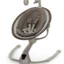 Maxi-Cosi Cassia Smart Baby Swing for Infants, Portable Foldable Swing with Music, 360 Rotation, 5 Speeds, 12 Melodies, EcoCare Fabric, Auto Motion Sensor, 2 Reclines, Truffle