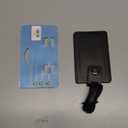 Samsonite 2-Pack Leather Luggage ID Tag, Black Logo, One Size