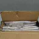 Double Curtain Rods, Wrap Around Curtain Rod for Windows, Internal Splicing 1'' Front and 5/8'' Back Adjustable Curtain Rod with Aluminum Finials and Brackets (Brushed Nickel, 28-165")