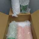 Charmount 100Pcs 12 Oz Christmas Disposable Paper Coffee Cups with Lids, To Go Coffee Cups for Hot Chocolate, Cocoa, Hot Tea, Drinks and Christmas Party and Coffee Bars Decoration Supplies