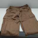 QINSEN Plus Size Sweatpants for Womens Elastic Waist Fleece Pants with Pockets Brown, Size: XL