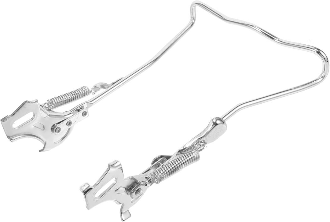 Uonlytech Adjustable Double Leg Bike Kickstand 15.75 Inch Steel Bicycle Parking Stand with Non-Slip Feet for Mountain and Road Bikes Replacement