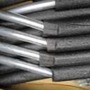 6PCS Trampoline Replacement Curved Pole, Universal Trampoline Enclosure Pole Fits for 8-16FT Curved Pole Trampoline Frame, Replacement Poles Include Foam Sleeve & Hardware for 2 Installation Ways
