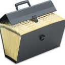 Pendaflex Portafile Expanding Organizer, 15 1/8"x 10 5/8", Black (01156)