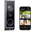 eufy Security Video Doorbell E340,No Subscription,Dual Cameras,2K FHD,Head-to-Toe View, Doorbell Camera Wireless & Wired, Color Night Vision, Two-Way Talk, AI Motion/Package Detection, Built-in 8GB