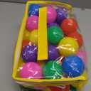 Hovenlay Ball Pit Balls Phthalate Free BPA Free Crush Proof Plastic  7 Bright Colors in Reusable Play Toys for Kids with Storage Bag