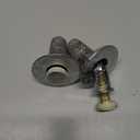 Pop Up Bathroom Sink Drain - Bathroom Sink Stopper with Overflow for Faucet Vessel, Push Type Bathroom Sink Vanity Assembly with Strainer, Brushed Nickel