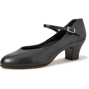 Capezio Womens Student FootlightDance Shoe (7.5 Wide, Black)