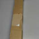 UNISHADES no Drill Cordless Roman Shades for Windows, 25" W × 64" H - 100% Blackout - Linen - Mist White