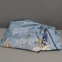 Horaldaily Easter Tablecloth 52x70 Inch Rectangular, Blue Easter Bunny Flowers Washable Seasonal Table Cover for Party Picnic Dinner Decor, 52" x 70" (Rectangular), Blue