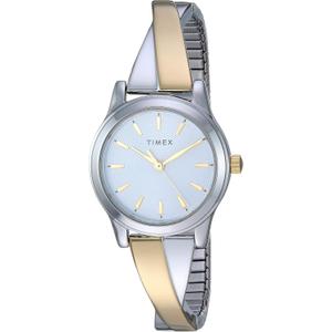 Timex Women's Stretch Bangle Crisscross 25mm Watch (Two-Tone)