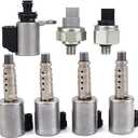 JF017E RE0F10E Transmission Solenoids Kit with Pressure Sensor Compatible with Nissan Altima Infiniti JX35 2012-2016