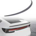 Spoiler Fit for Tesla Model Y Juniper 2025 2026, Upgrade ABS Material Rear Spoiler Wing OEM Rear Trunk Lip, Model Y Juniper Accessories, Matte Carbon Fiber