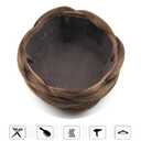 Synthetic Hair Chignon Scrunchie Natural Hair Braided Bun Donut Hairpieces Clip in Hair Bun Extensions Updo Space Bun for Women Beauty (Dark Brown/Auburn brown)