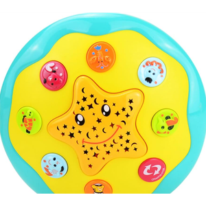 Baby Musical Toys for 6 to 12 Months 4 in 1 Musical Projector Ocean Rotating Early Learning Crawling Light Up Baby Toys 0-3 3-6 12-18 Months Babies Gifts for Toddlers 1-3 Years Old Boys Girl