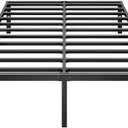 HLIPHA Metal Platform Bed Frame 18 Inch Tall,No Box Spring Needed,Queen Size Bed with Heavy Duty Strong Support Slats,Easy to Assemble,Black(Incopmplete)