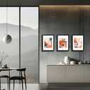 A4 Picture Frame Black 3 Pcs set can Display 6x8 Picture with Mat or A4 Without Mat on the Wall