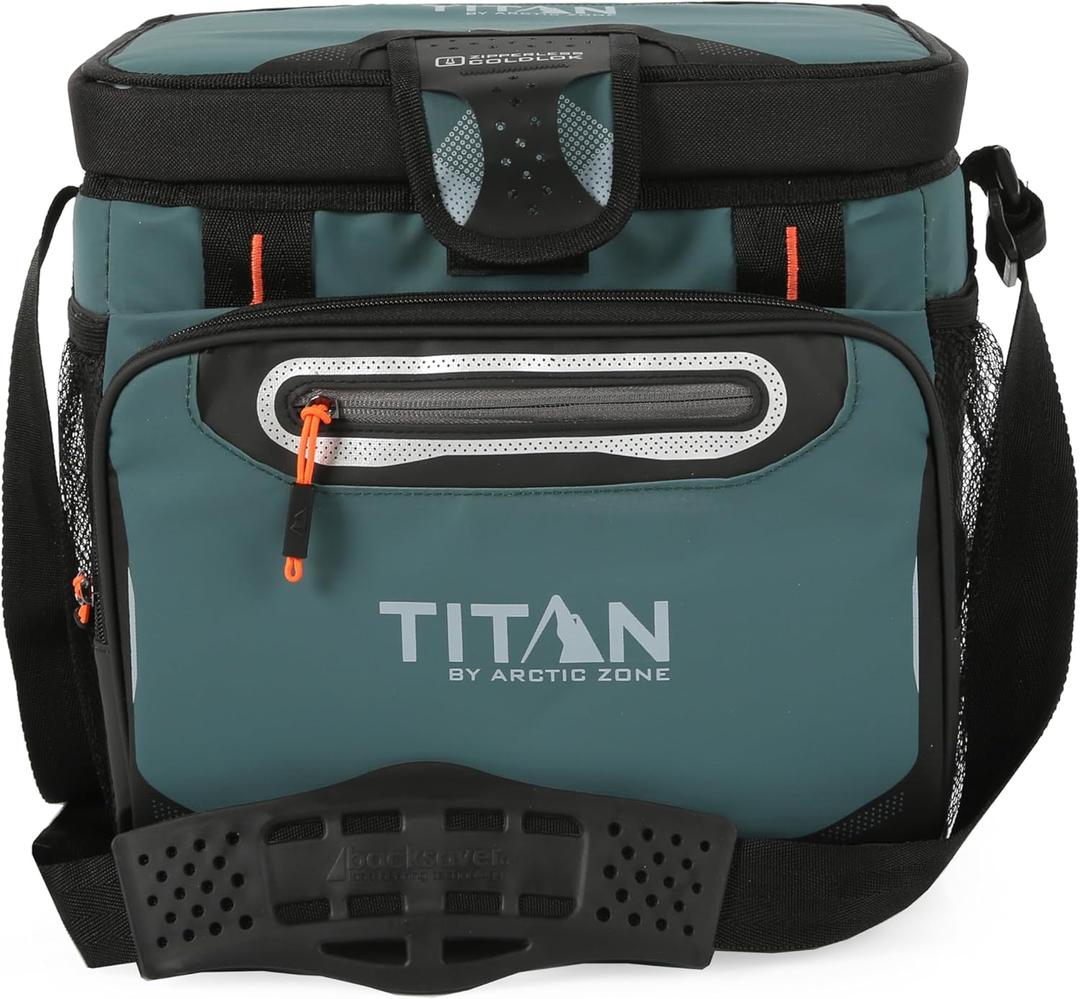 Titan by Arctic Zone 30 Can Zipperless Soft Cooler with HardBody Liner (Jungle Hunt)