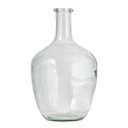Serene Spaces Living Clear/Brown Tall Vase, Bottle Glass Vase, Elegant Home Decor for Fresh or Dried Flowers, Perfect for Living Rooms, Dining Areas, and Centerpieces (Small - Pack of 2)