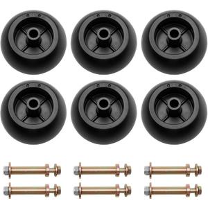 Mower Anti Scalp Deck Wheel Kit Set of 6 Compatible with Bad Boy 022-5234-98 Exmark 103-4051 103-7263 & Many Bore 5/8" Wheel Size