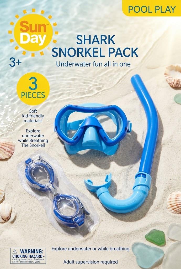 Shark Snorkel Pool Play