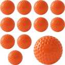 Dimpled Softballs, 12 Pack - 11-Inch Pitching Machine Softballs for Hitting and Fielding Practice (orange)