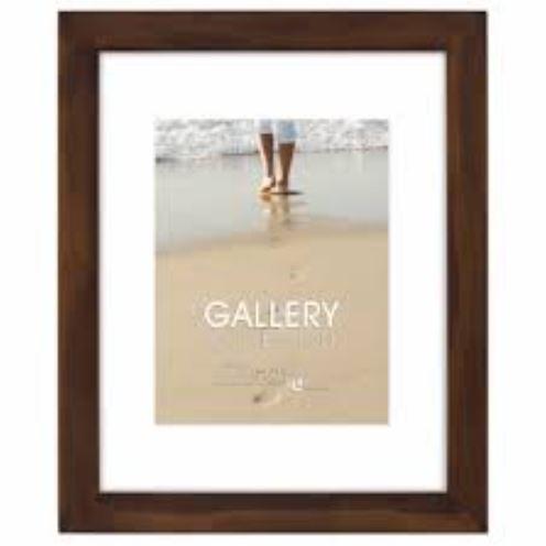 Malden Walnut Floating Glass Picture Frame, 16 x 20 in