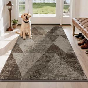COSY HOMEER Entryway Rugs Doormat 36"x60",Non-Slip Absorbent Door Mat,Brown