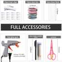 Faux Leather Bow Making Kit, Hair Bow Making Kit,Leather Bow Kit