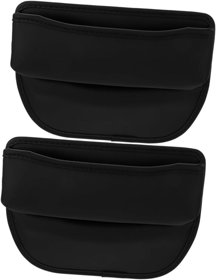 2pcs Car Seat Filler Organizers Pu Storage for Vehicle Interior Maximize Space Between Seats Clutter Automotive Accessories