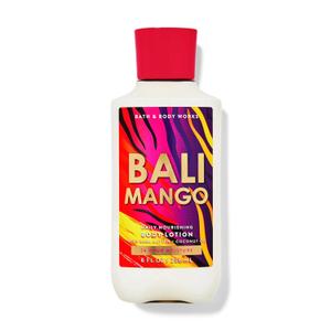 Bath and Body Bali Mango Body Lotion 8 fl oz / 236 mL Fragrance notes: juicy mango, pink passionflower and luscious nectarine