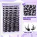 2 x ALICE Lash Clusters Wispy Eyelash Clusters 10-18mm 168pcs Cluster Eyelash Extensions Natural Volume Lash Extensions DIY Individual Lashes with Soft Thin Band