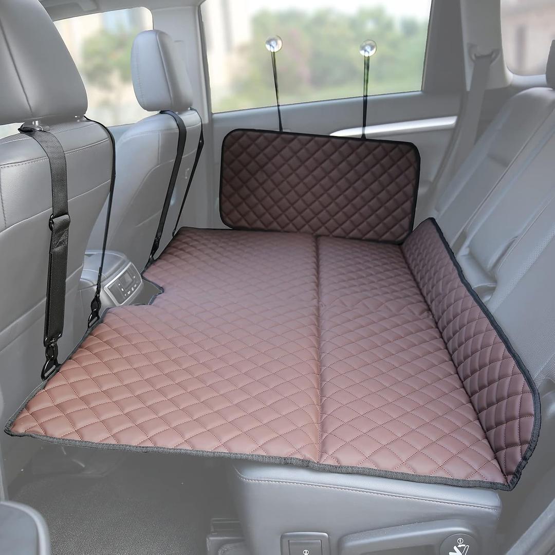Ablechien Non Inflatable Car Mattress, Back Seat Extender for Truck, Dogs Hammock, Truck Bed Mattress, Car Bed Camping Mattress, Seat Covers for Car/Suv/Truck/F150/RAM1500/Silverado, 52"L x 36.5"W x 1.2"Th