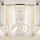 Black Decorative Curtain Rods for Windows:66-120 Inch Adjustable Farmhouse Curtain Rod for Bedroom Living Room,Heavy Duty Rustic Drapery Rods with Vintage Eagle Finial Easy Install,Matte Black