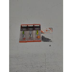 Celsius Fishing Gear 4 Pack (Eye Jackers 3 Pcs, Round Split Shot 80 Pcs)  