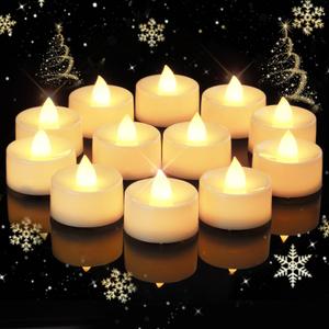 Amagic 150 Pack Battery Operated Tea Lights Candles, Fake Tealights Candles, Flameless LED Tea Lights for Halloween, Wedding, Votive, Festival, Table Decor(150 Pack, Warm White)