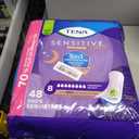 Tena Sensitive Care Incontinence Pads, Bladder Control, Postpartum for Women, Overnight Absorbency, Extra Coverage, 48 Count
