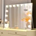 Manocorro 23x18 Inch 15 LED Bulbs, Vanity Mirror with Lights Hollywood Makeup Mirror, Large Vanity Lighted Mirror with 15 LED Bulbs (Regular)