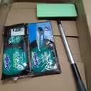 Swiffer Sweep & Mop Deluxe 2-in-1 Multi-Surface Kit for Floor Cleaning, Includes 1 Sweeper Device, 5 Dry Sweeping + 6 Wet Mopping Heavy Duty Cloths, Black