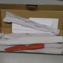 CAROTE Knife Set, 12 Pieces Kitchen Knife Set, 6 Stainless Steel Knives with Blade Guards & Nonstick Ceramic Coating, Rustproof, Color-Coded, Ergonomic Handles