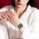 CRIS-BAND Bumper Bands Compatible with Apple Watch Band 45mm 44mm 42mm 41mm 40mm 38mm for Women Men, Water Shock-Proof Strap for iWatch Apple Watch Band with Case for Series 9 8 7 6 SE 5 4 3 2 1 (Jelly-Clear)