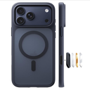 TORRAS Stronger Magnetic for iPhone 17 Pro Case Clear, [Covered Camera Control] [Anti-Yellowing] Compatible with MagSafe, Military-Grade Drop Protection, Slim Phone Case for iPhone 17 Pro, Black