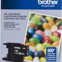 Brother Genuine High Yield Black Ink Cartridge, LC75BK, Replacement Black Ink, Page Yield Up to 600 Pages, LC75