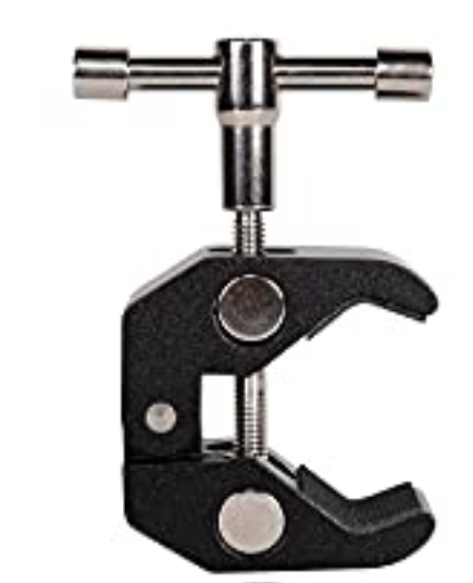 QYXINC 3Pack Super Clamp with 1/4 and 3/8 Thread for Photography,Camera Monitor, Plate Glass,LED Light, Umbrellas,Hooks, Shelves, Cross Bars,Photo Accessories