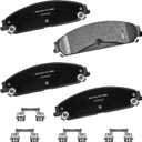 Bendix Premium SBC1058A Ceramic Front Brake Pads for Chrysler 300 2019, Dodge Challenger 2020-2019, Charger 2021-2019