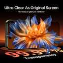 3 Pack Military-Grade Shatterproof for iPhone 16 Pro Max Screen Protector [9H+ Tempered GlassOne-Step Installation] Full Edge Coverage Bubble Free Top-Notch Protection (Transparent)