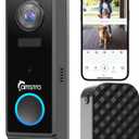 Doorbell Camera Wireless - 2K Dual Lens Video Doorbell with Chime, Outdoor Security Cemera with AI Smart Human Detection, 2-Way Audio,Voice Changer,Night Vision,Compatible with Alexa