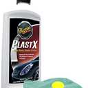 Meguiar's PlastX Clear Plastic Cleaner & Polish (10 oz) Bundle with Microfiber Cloth & Foam Pad (3 Items)