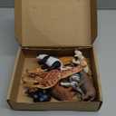 Safari Animal Figurines Set for Kids, 10 Piece Realistic Wild Zoo Animals Collection with Elephant, Lion, Tiger, Giraffe, Educational Toys for Toddlers Boys Girls